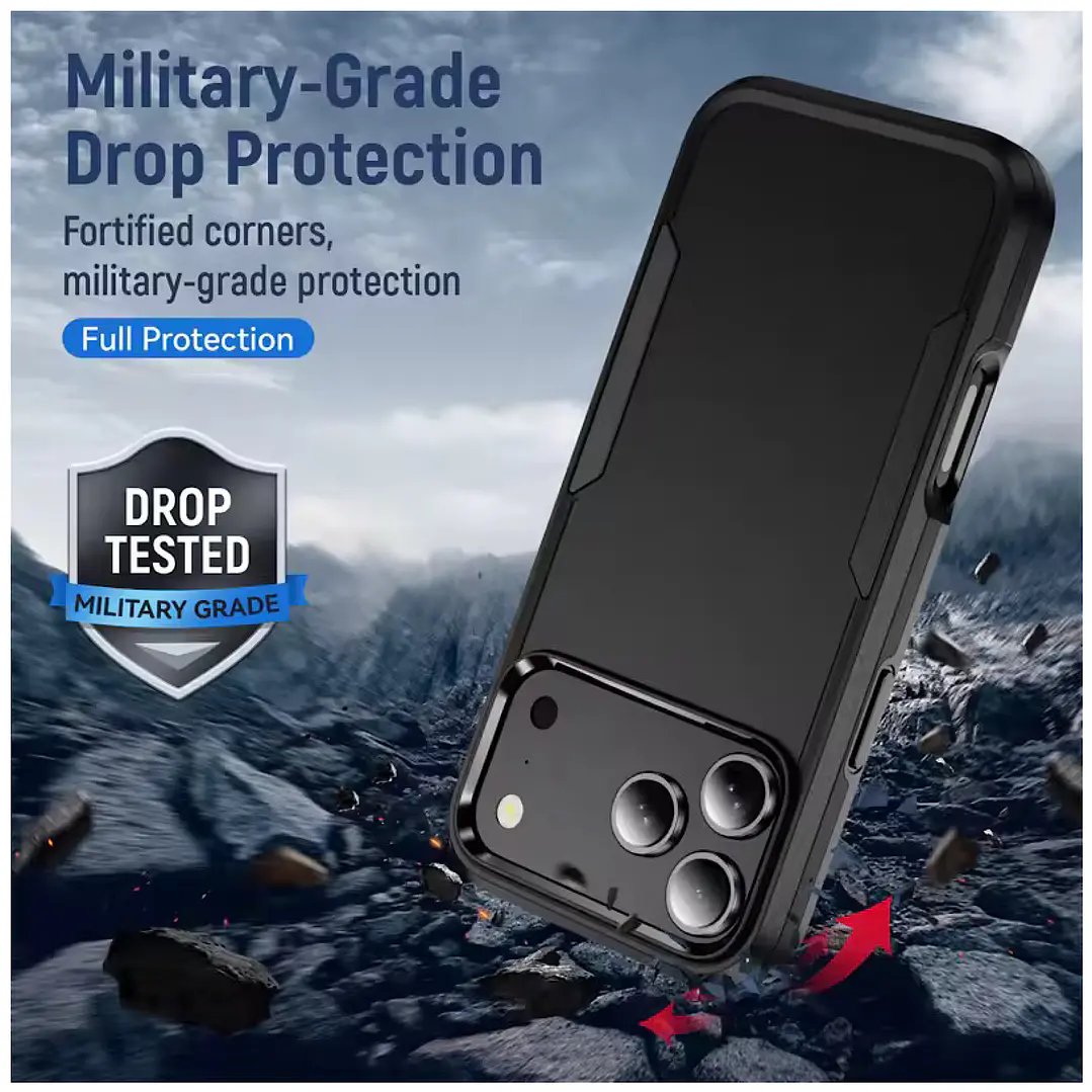 Carcasa Reforzada Doble Capa Para iPhone 17 Pro Max 3