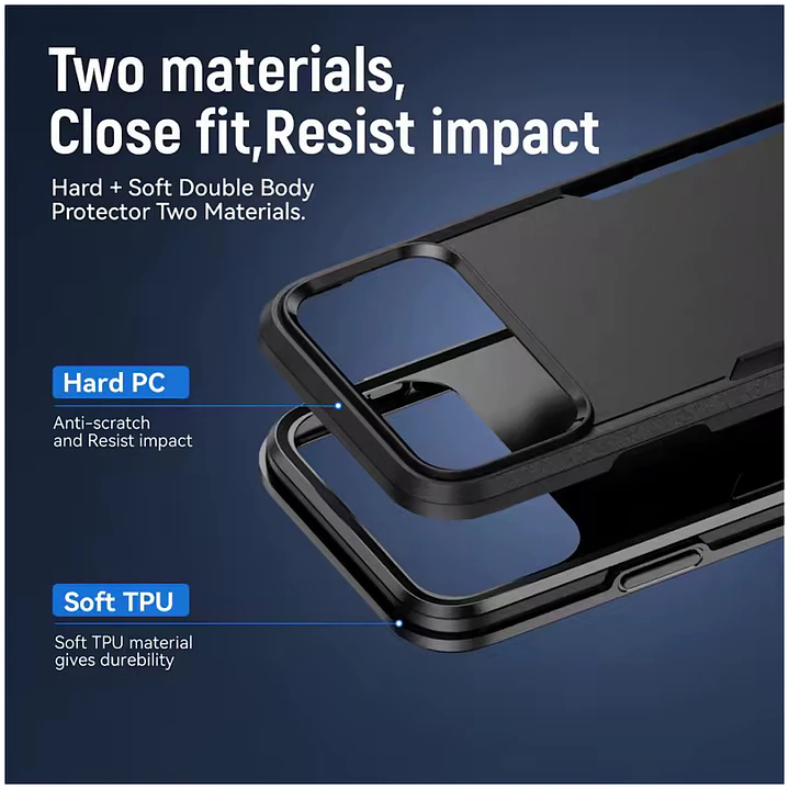 Carcasa Reforzada Doble Capa Para iPhone 17 Pro Max 6