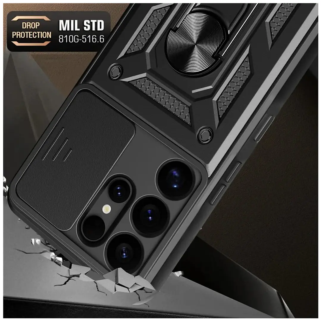 Carcasa Armor Con Anillo Para Samsung S26 Ultra 2