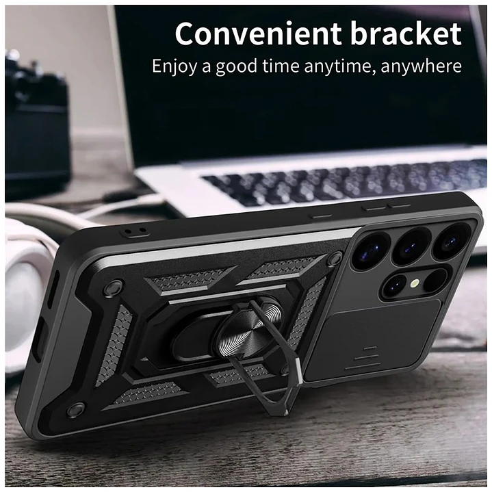 Carcasa Armor Con Anillo Para Samsung S26 Ultra 4