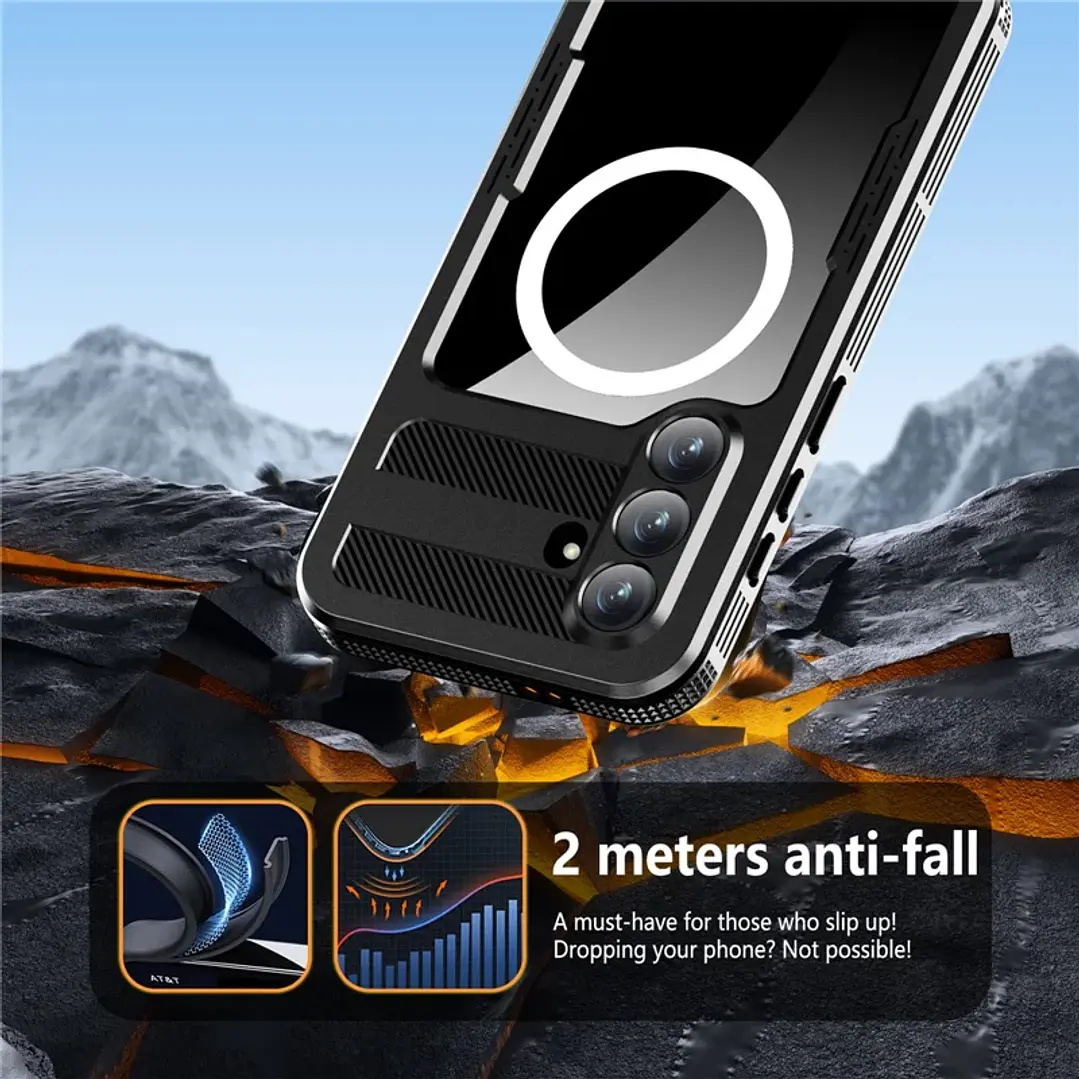 Carcasa Impermeable Con Magsafe Para Samsung S26 Plus 6