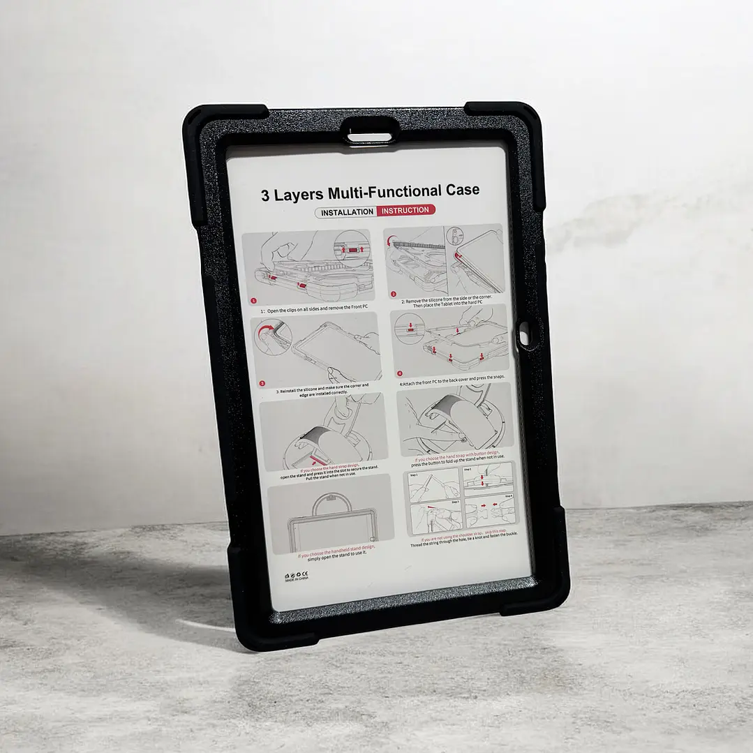 Carcasa Reforzada Con Soporte Para Samsung Tab S6 lite 5