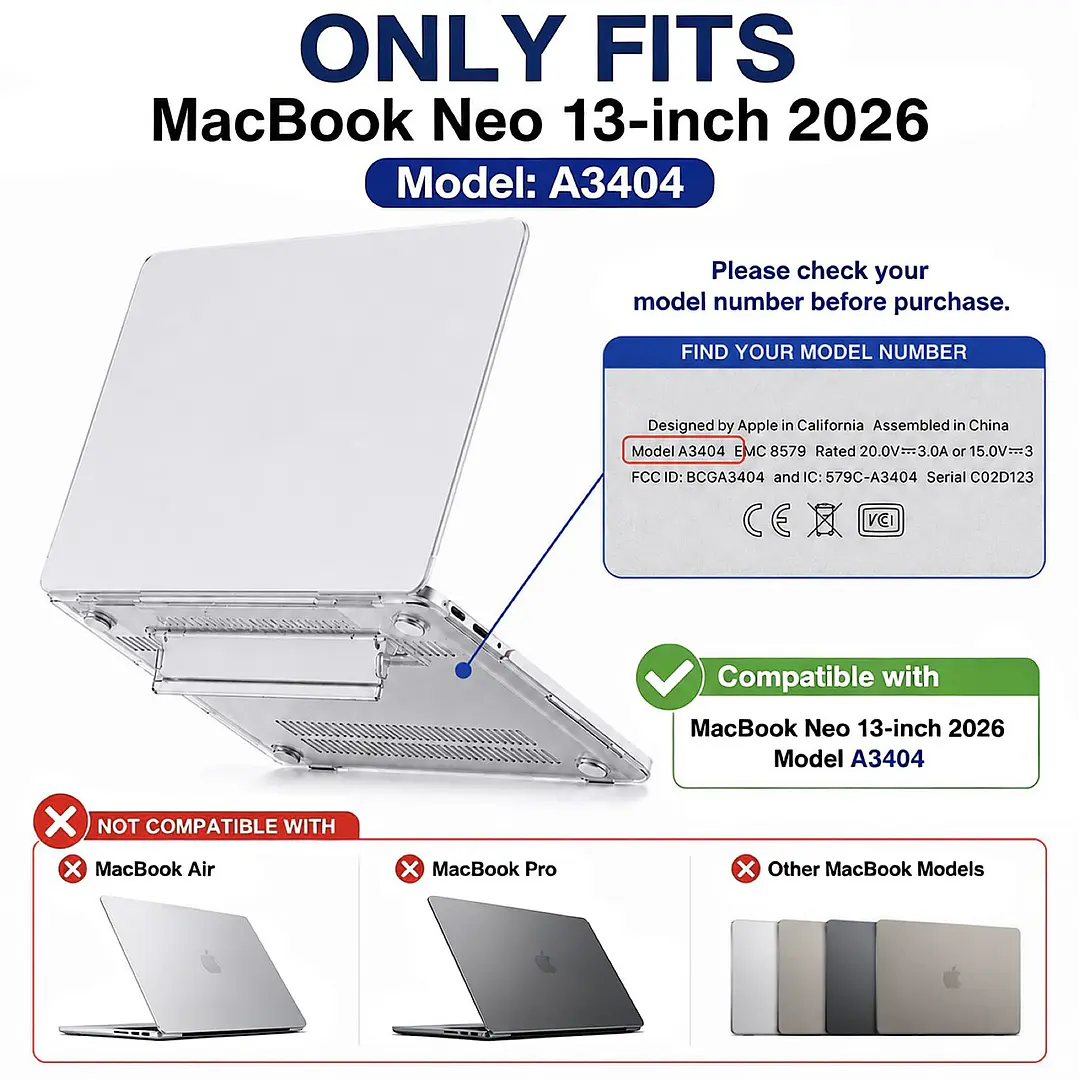 Carcasa Transparente para Macbook Neo 5