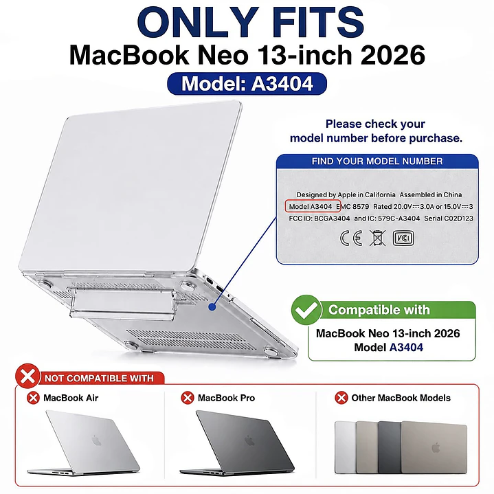 Carcasa Transparente para Macbook Neo 5