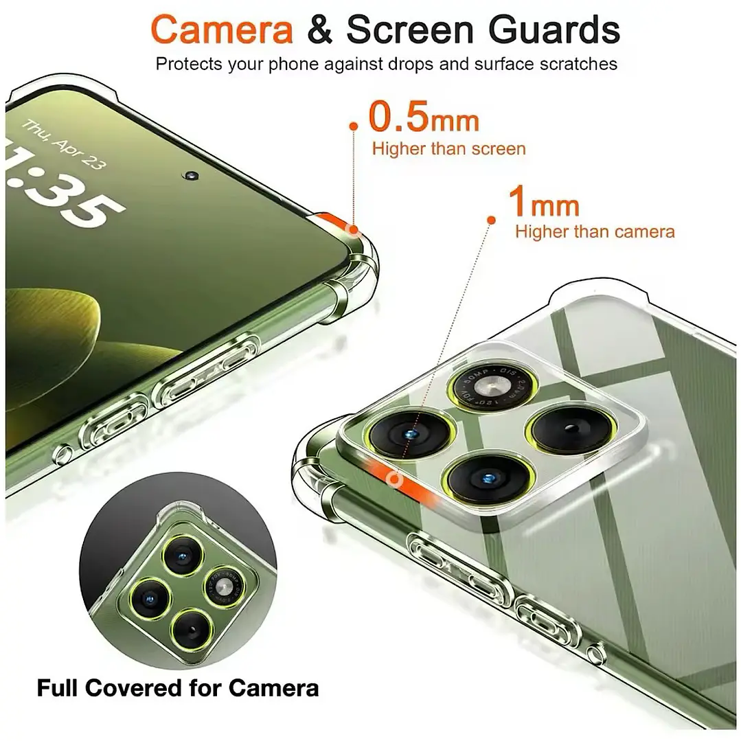 Carcasa Transparente Para Motorola Edge 70 Fusion 5G 5