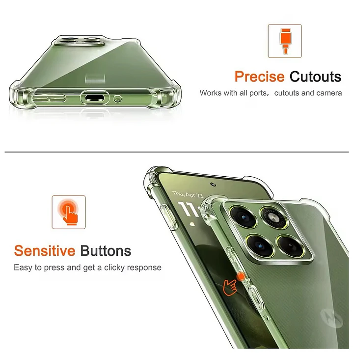 Carcasa Transparente Para Motorola Edge 70 Fusion 5G 6