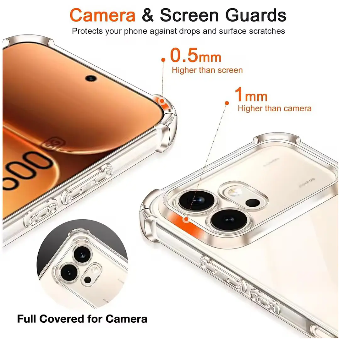 Carcasa Transparente Para Honor 600 5g 3