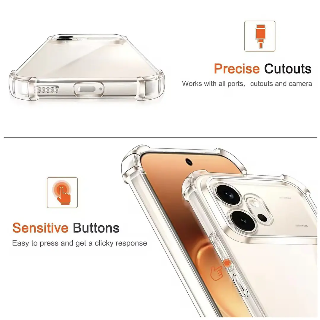 Carcasa Transparente Para Honor 600 5g 4