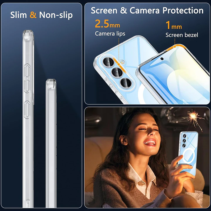 Carcasa Transparente Con Magsafe Para S26 FE 6