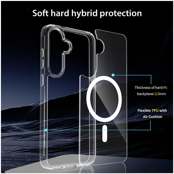 Carcasa Transparente Con Magsafe Para S26 FE 8