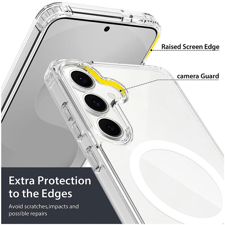 Carcasa Transparente Con Magsafe Para S26 FE 9