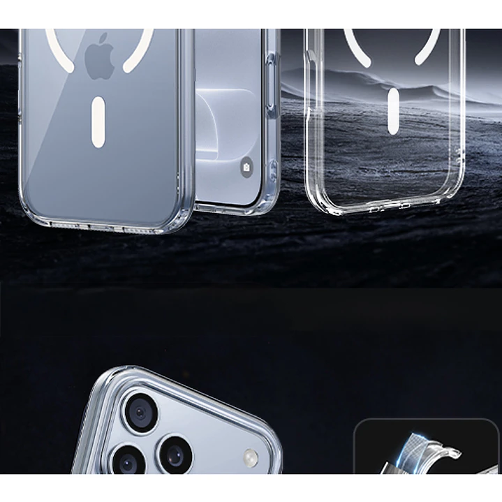 Carcasa Transparente Magsafe Para iPhone 18 Pro 7