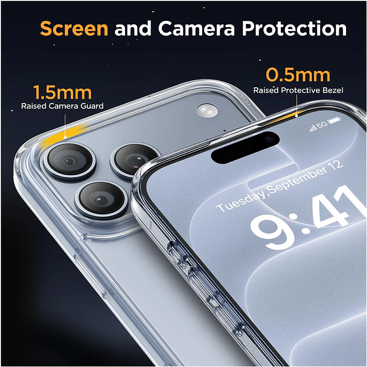 Carcasa Transparente Magsafe Para iPhone 18 Pro 9