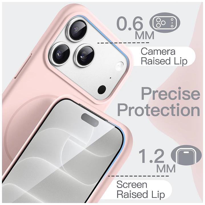 Carcasa de Silicona Sotf Magsafe Para iPhone 18 Pro Max 19