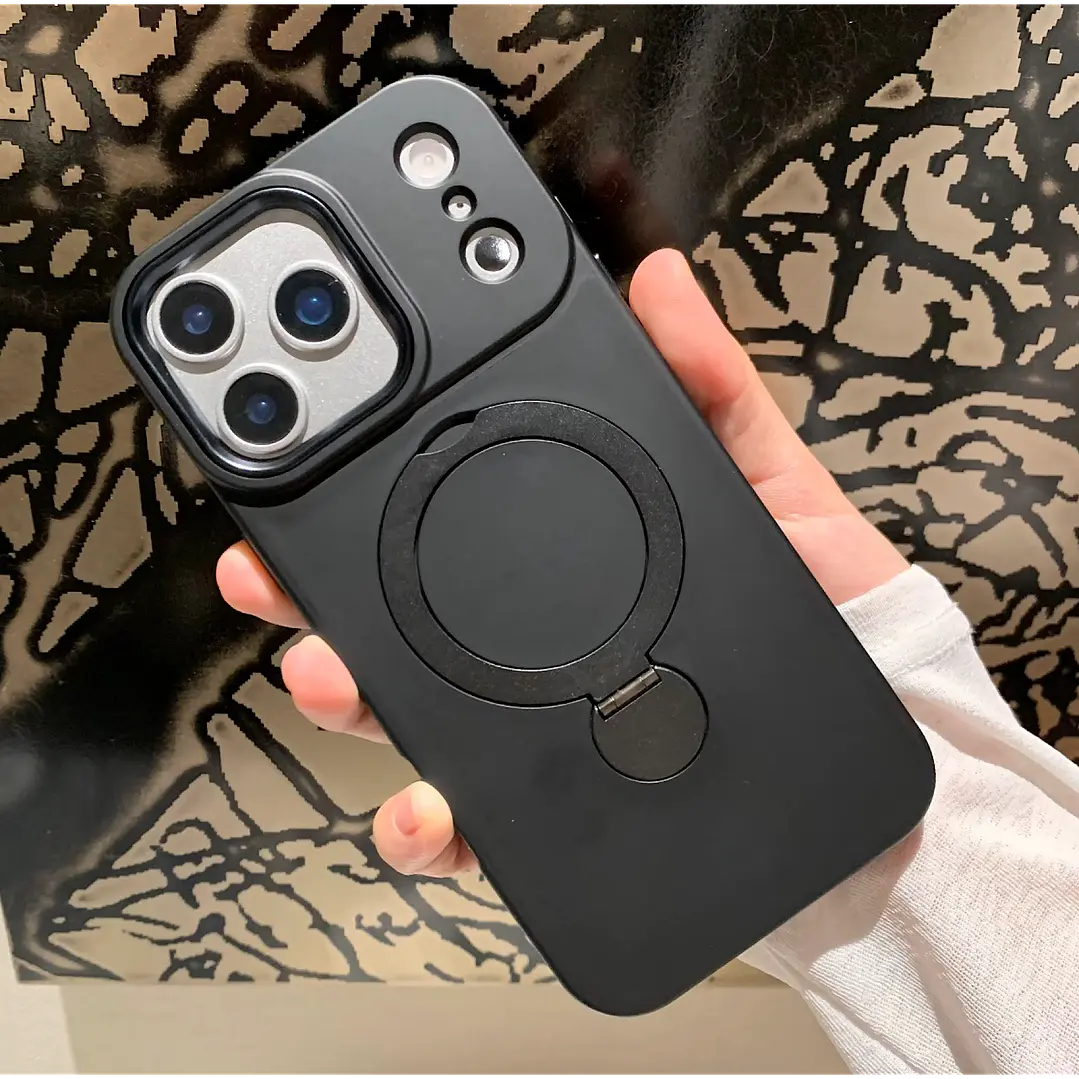 Carcasa Silicona Con Soporte Para Iphone 18 Pro 7