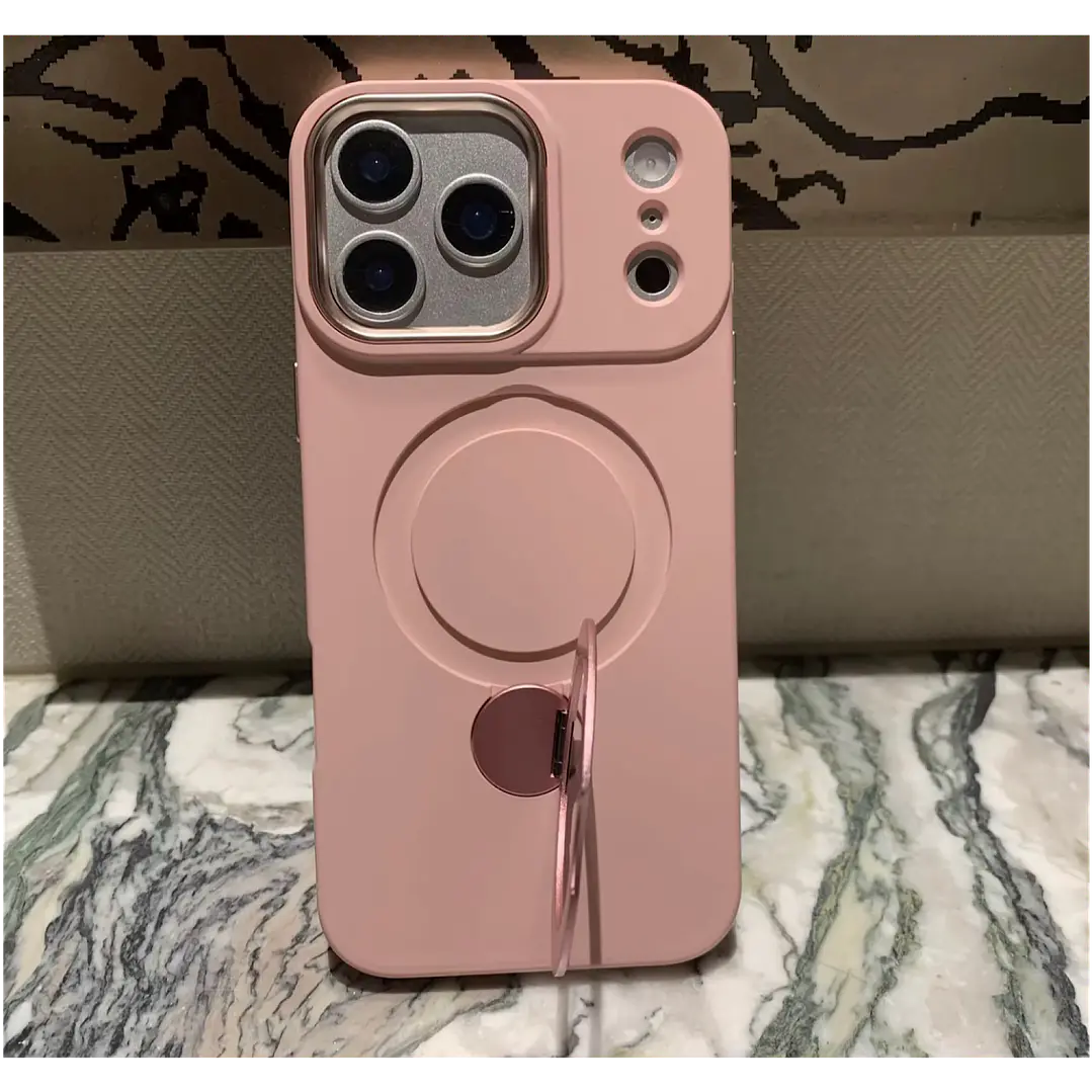 Carcasa Silicona Con Soporte Para Iphone 18 Pro 12