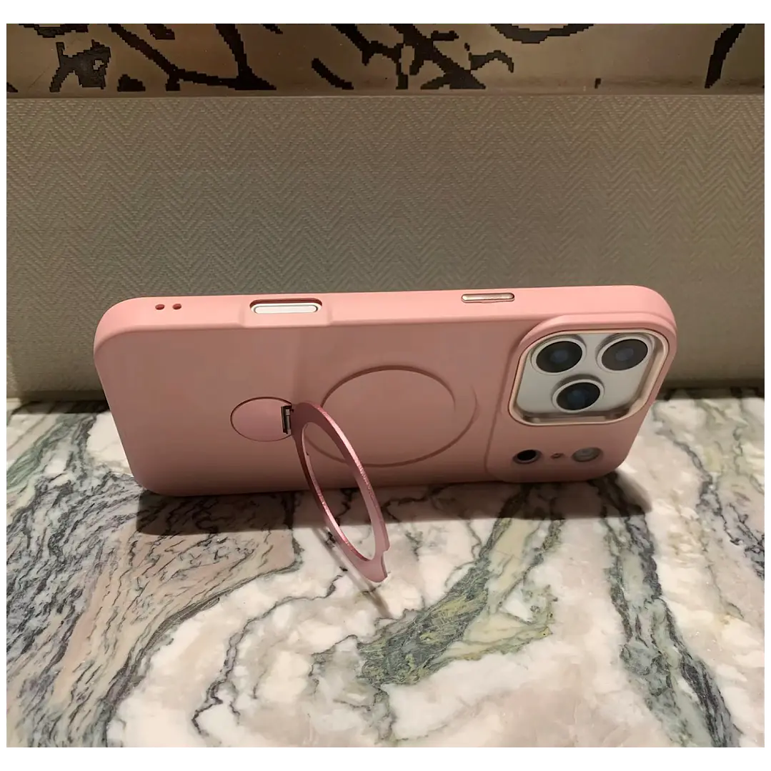 Carcasa Silicona Con Soporte Para Iphone 18 Pro Max 3
