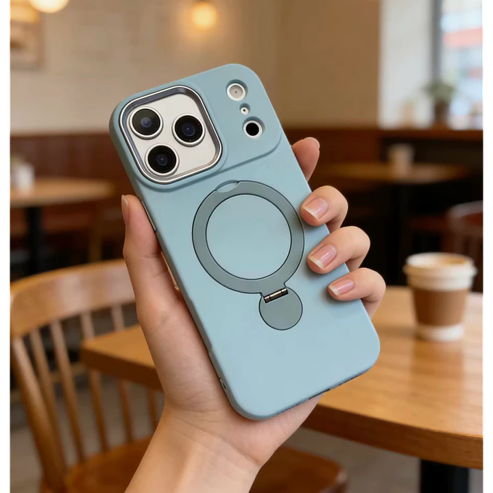 Carcasa Silicona Con Soporte Para Iphone 18 Pro Max 9