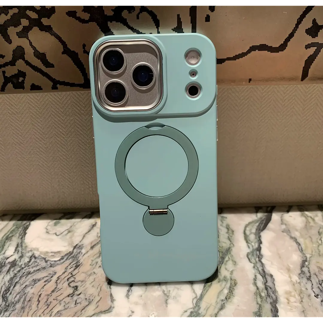 Carcasa Silicona Con Soporte Para Iphone 18 Pro Max 10