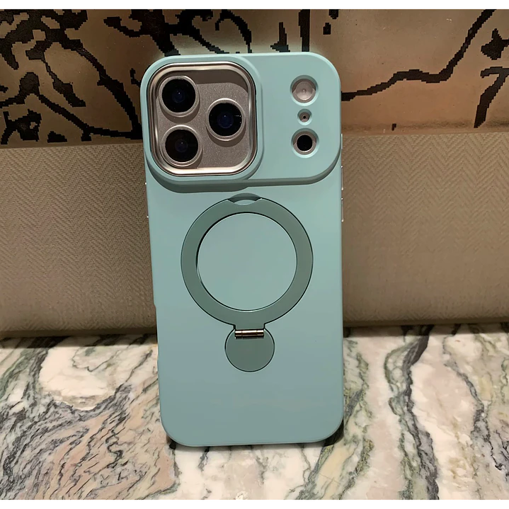 Carcasa Silicona Con Soporte Para Iphone 18 Pro Max 10