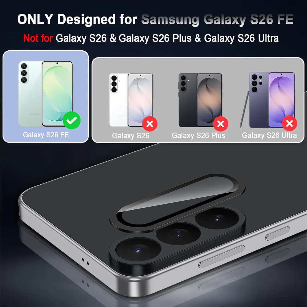 Protector de Camara Para Samsung S26 FE 3