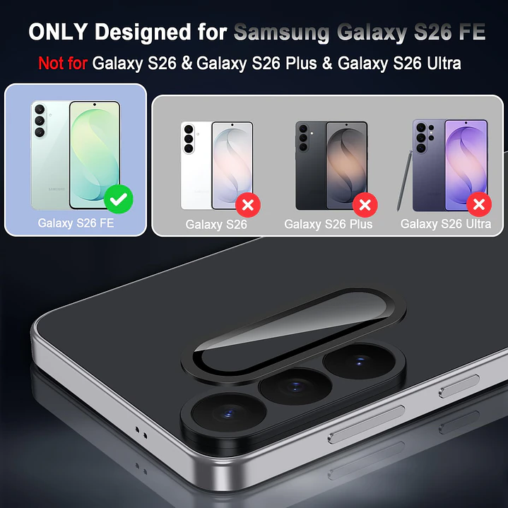 Protector de Camara Para Samsung S26 FE 3
