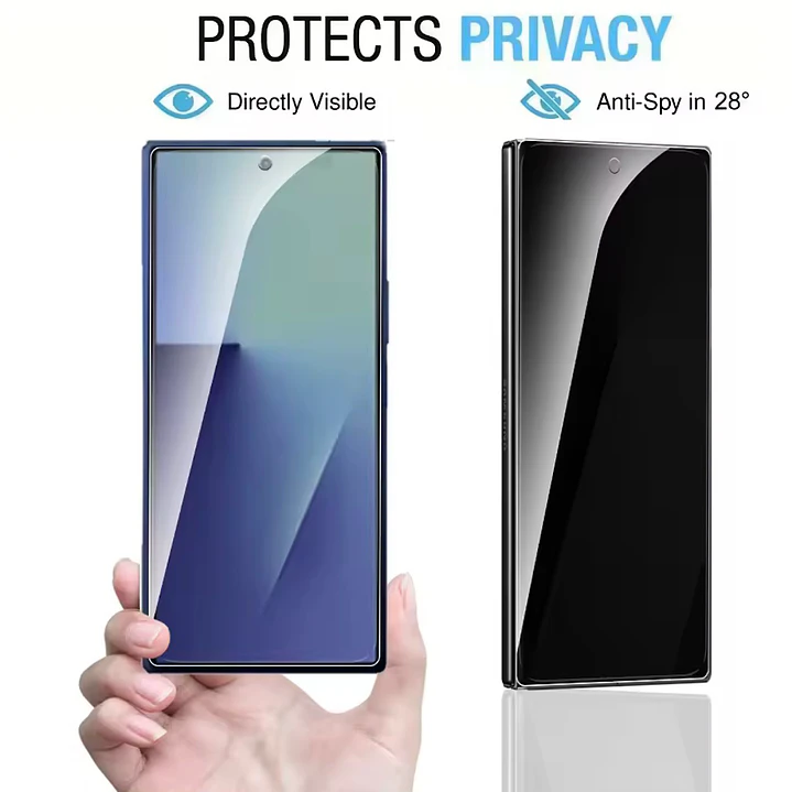 Lamina de Vidrio anti espia Para Samsung Z Fold 8 Ultra 3