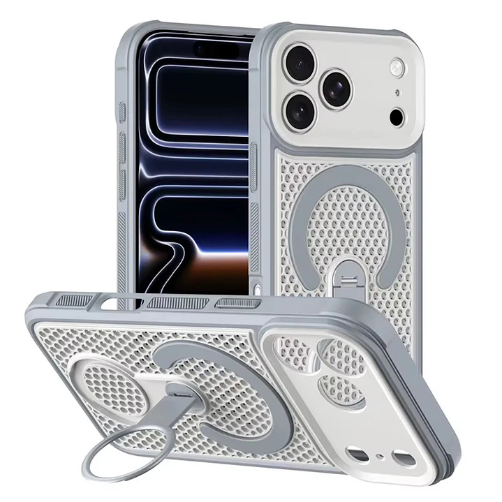 Carcasa Texturizada Magsafe-soporte Para iPhone 18 Pro Max 7