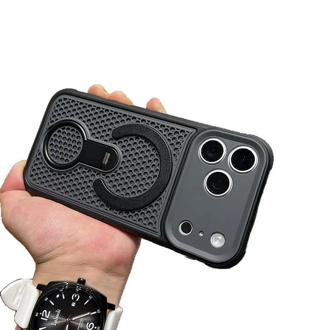 Carcasa Texturizada Magsafe-soporte Para iPhone 18 Pro Max 11