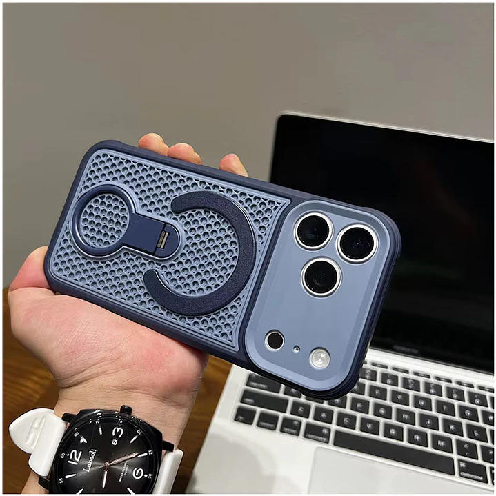 Carcasa Texturizada Magsafe-soporte Para iPhone 18 Pro/17 Pro 3