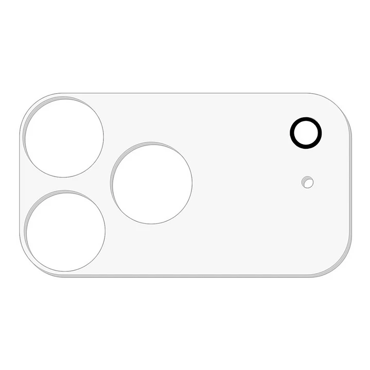 Lamina de Vidrio Para Camara iPhone 18 Pro Max 2