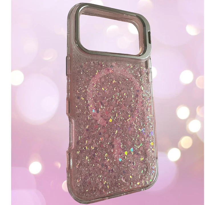 Carcasa Glitter Magsafe 360 Para iPhone 18 Pro Max-17 Pro Max 5
