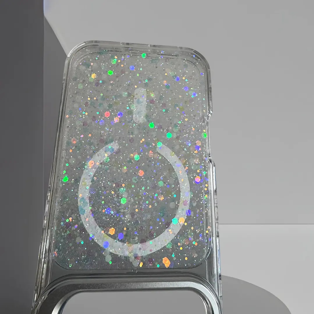 Carcasa Glitter Magsafe 360 Para iPhone 18 Pro Max-17 Pro Max 8