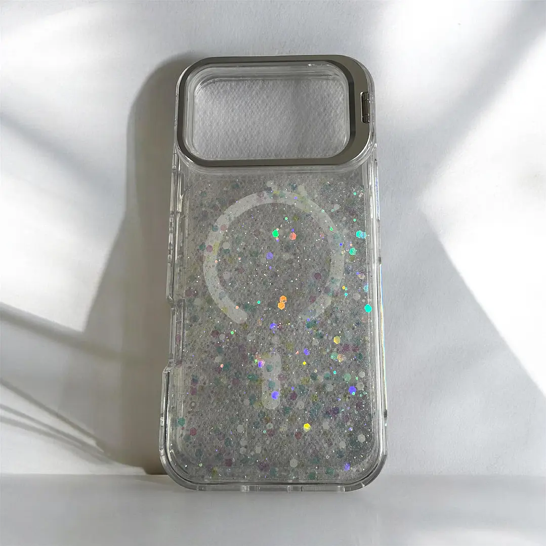 Carcasa Glitter Magsafe 360 Para iPhone 18 Pro Max-17 Pro Max 11