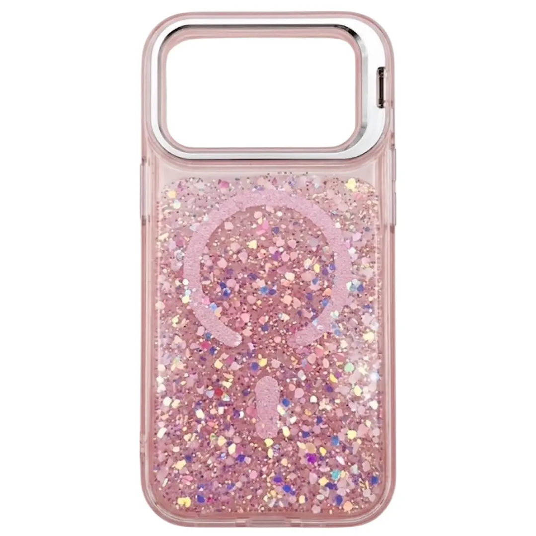 Carcasa Glitter Magsafe 360 Para iPhone 18 Pro-17 Pro  1