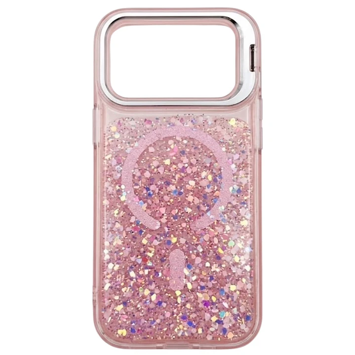 Carcasa Glitter Magsafe 360 Para iPhone 18 Pro-17 Pro  1