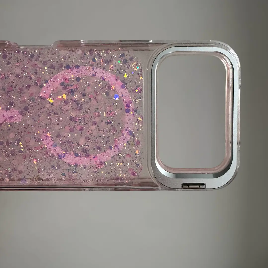 Carcasa Glitter Magsafe 360 Para iPhone 18 Pro-17 Pro  3