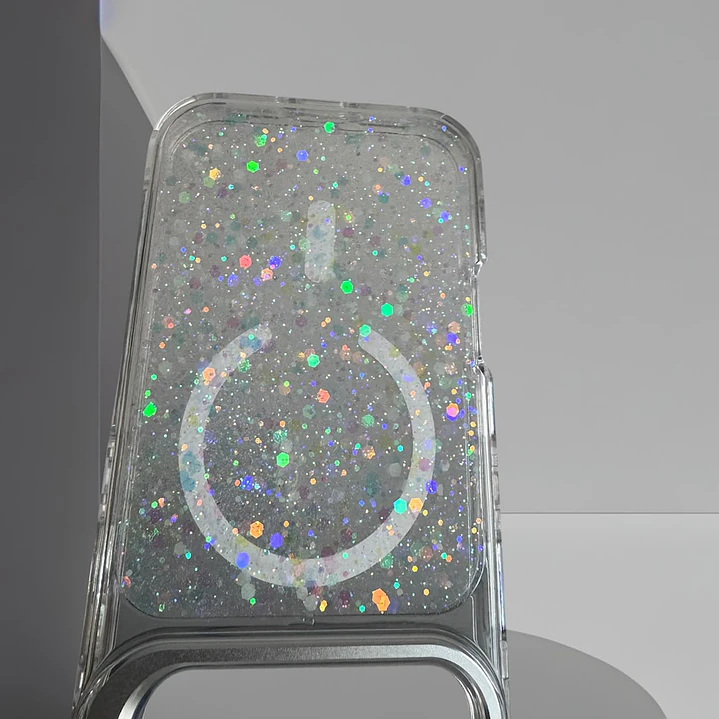 Carcasa Glitter Magsafe 360 Para iPhone 18 Pro-17 Pro  8