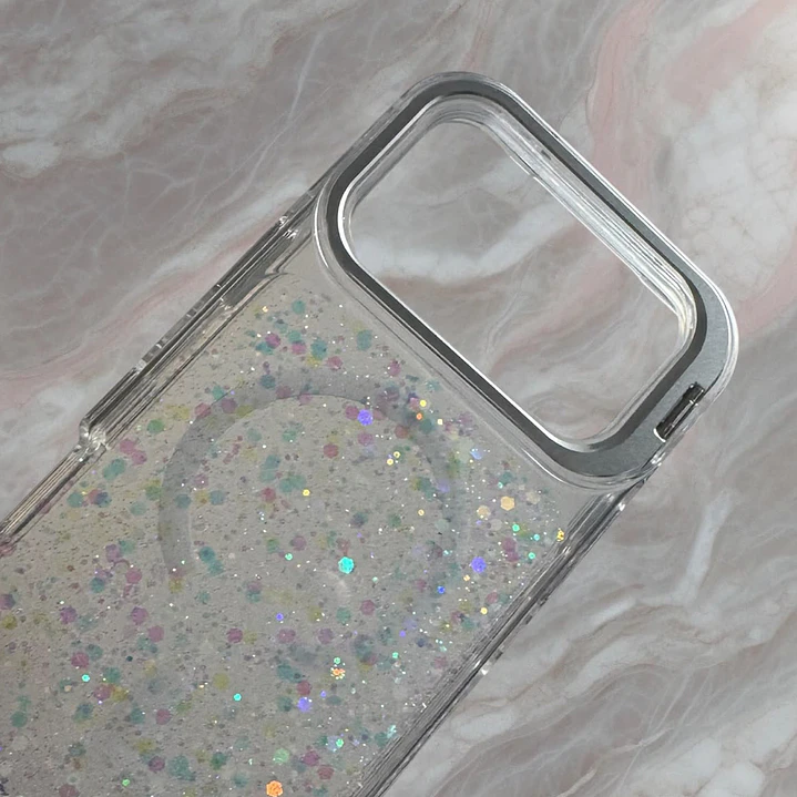 Carcasa Glitter Magsafe 360 Para iPhone 18 Pro-17 Pro  10