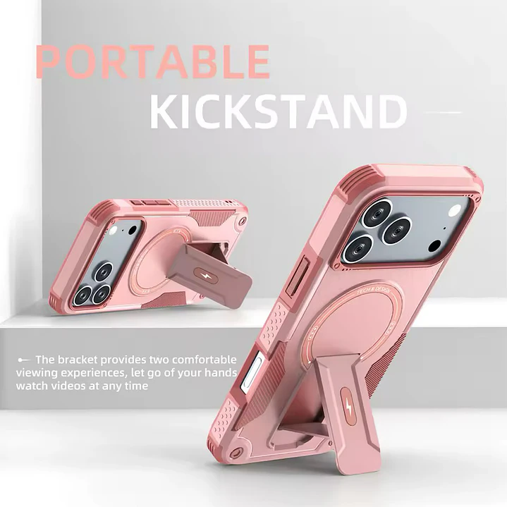 Carcasa Con Magsafe/soporte Para iPhone 18 Pro/17 Pro 16