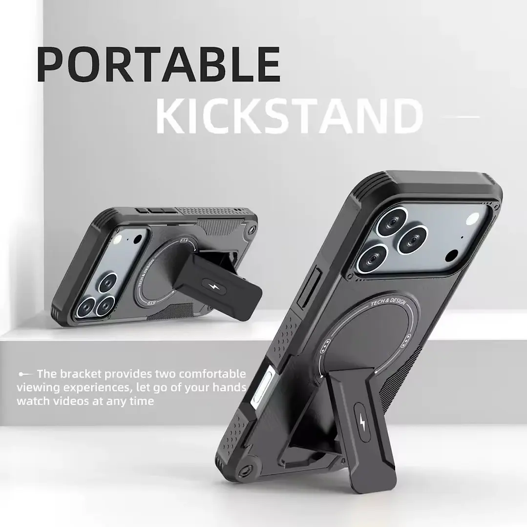 Carcasa Con Magsafe/soporte Para iPhone 18 Pro/17 Pro 13