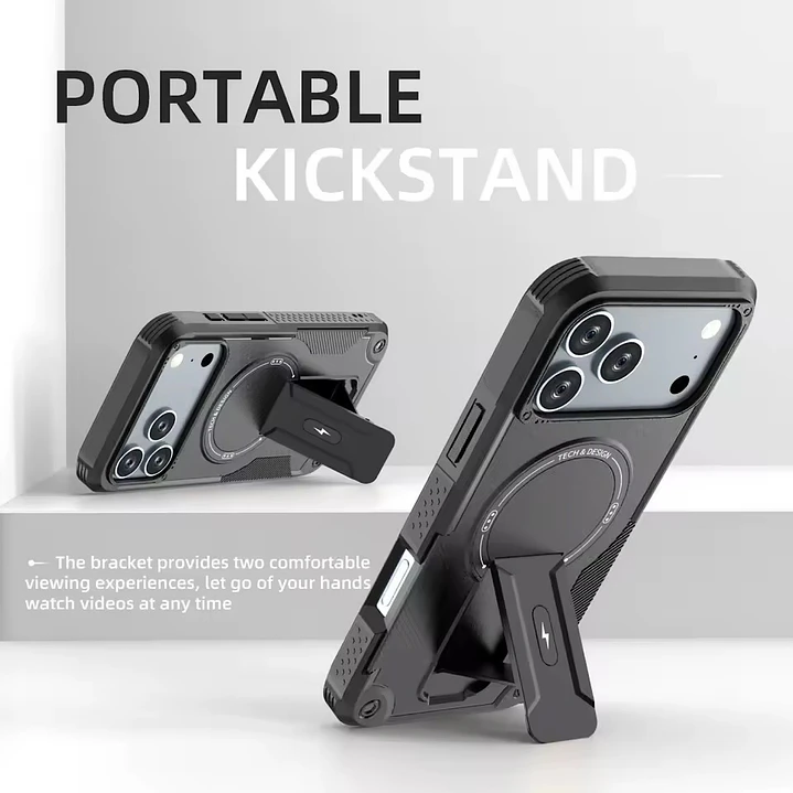 Carcasa Con Magsafe/soporte Para iPhone 18 Pro/17 Pro 13