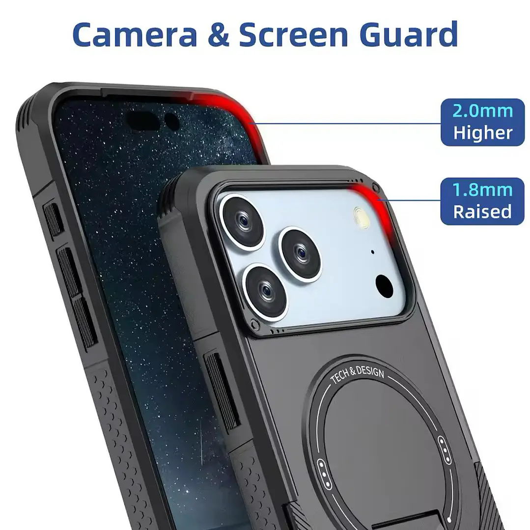 Carcasa Con Magsafe/soporte Para iPhone 18 Pro/17 Pro 12