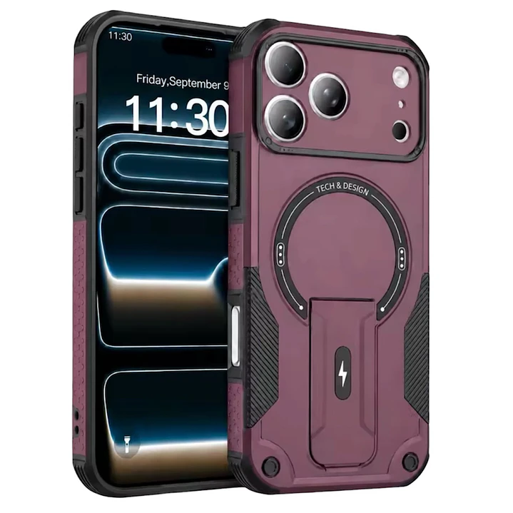 Carcasa Con Magsafe/soporte Para iPhone 18 Pro Max/17 Pro Max 2