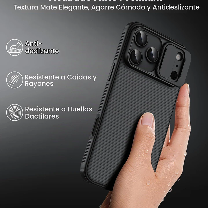 Carcasa Nillkin Camshield Pro Para iPhone 18 Pro Max 14