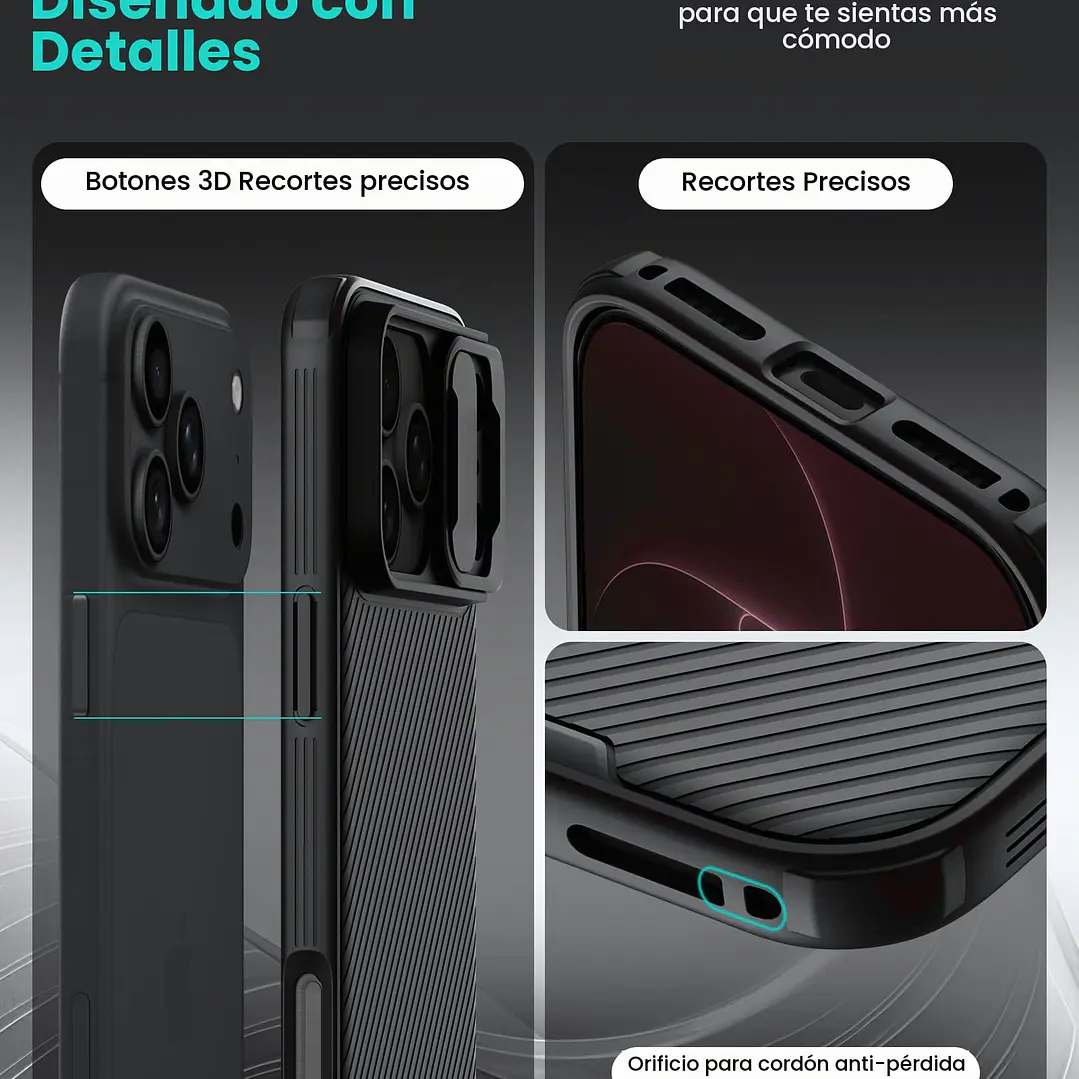 Carcasa Nillkin Camshield Pro Para iPhone 18 Pro Max 8