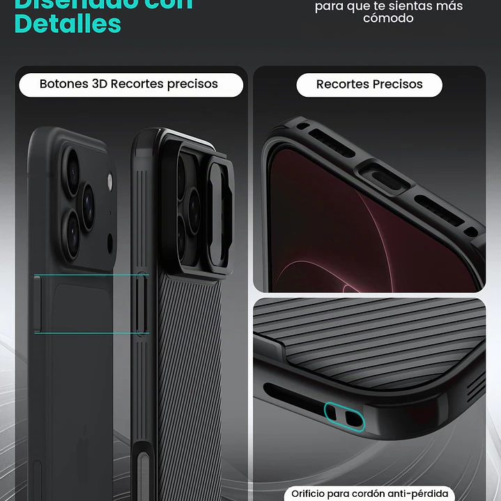 Carcasa Nillkin Camshield Pro Para iPhone 18 Pro Max 8