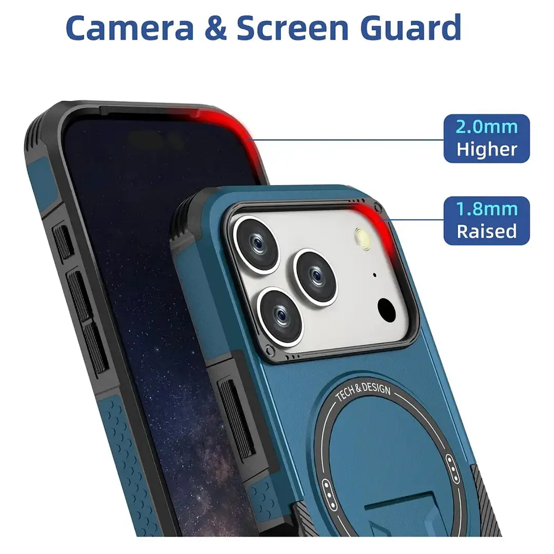 Carcasa Con Magsafe/soporte Para iPhone 18 Pro Max/17 Pro Max 25