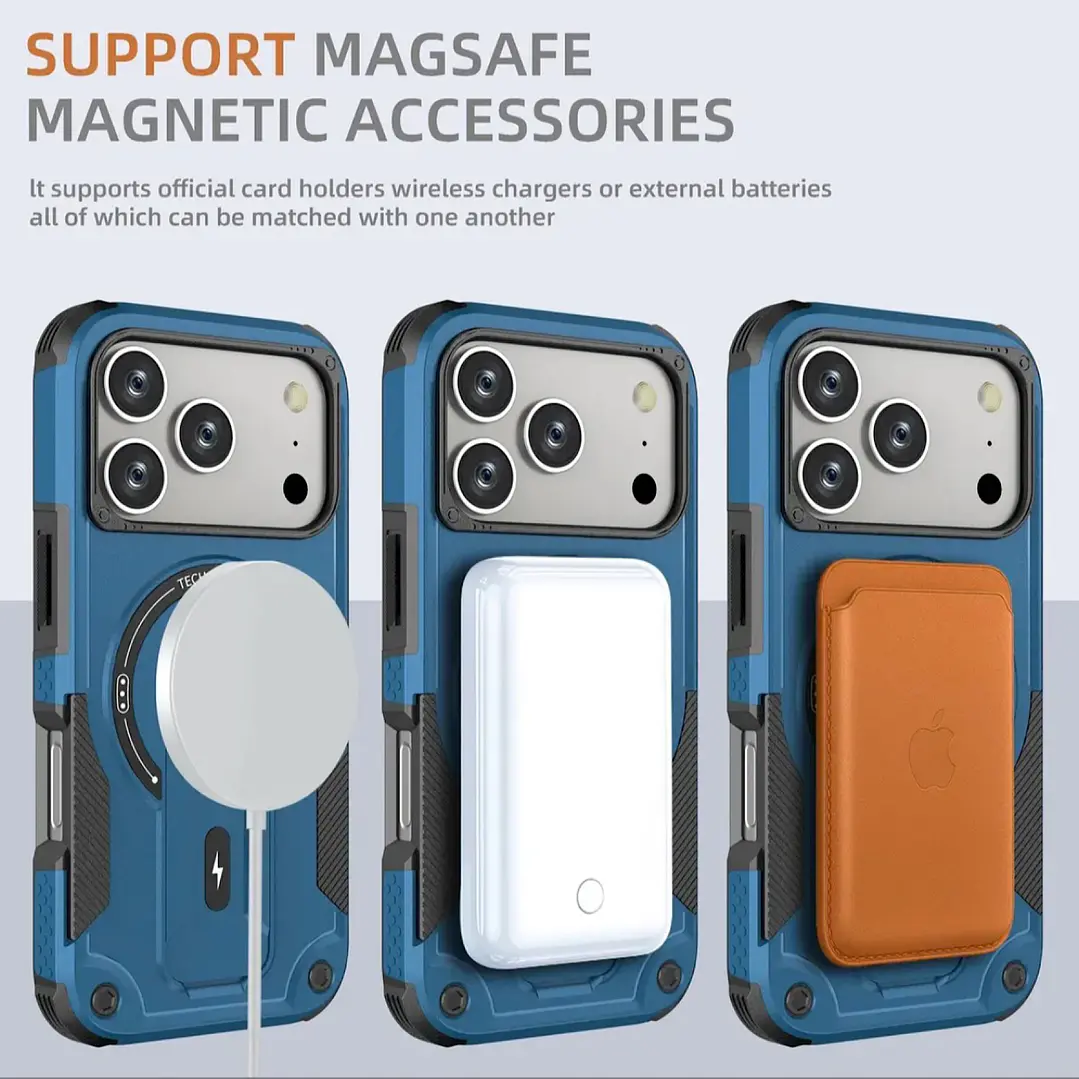 Carcasa Con Magsafe/soporte Para iPhone 18 Pro Max/17 Pro Max 26