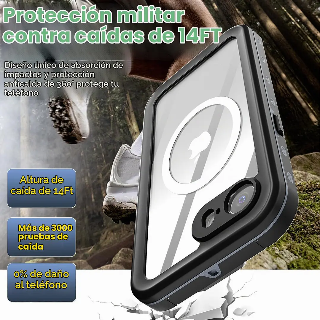 Carcasa Impermeable Con Magsafe Para iPhone 17e/16e 4